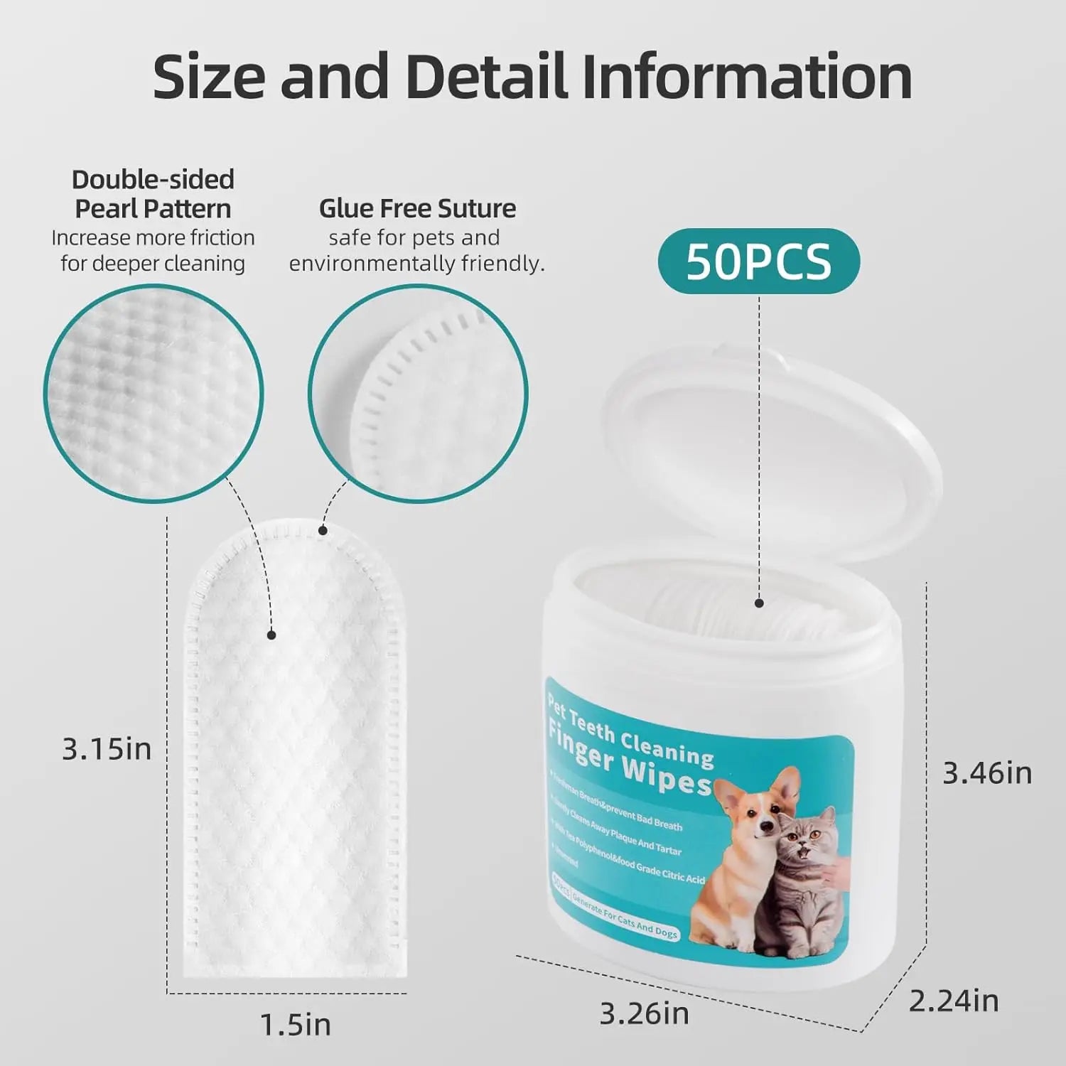 Dogs & Cats Teeth Cleaning Wipes