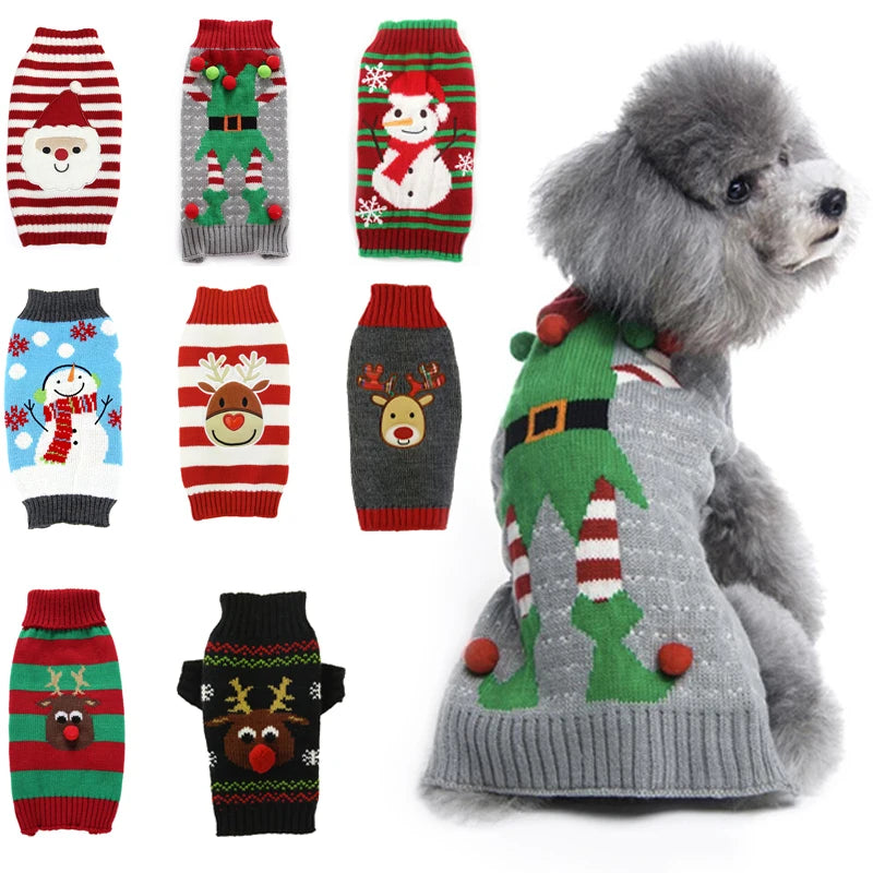 Christmas Dog Sweater (Small, Medium Breeds)