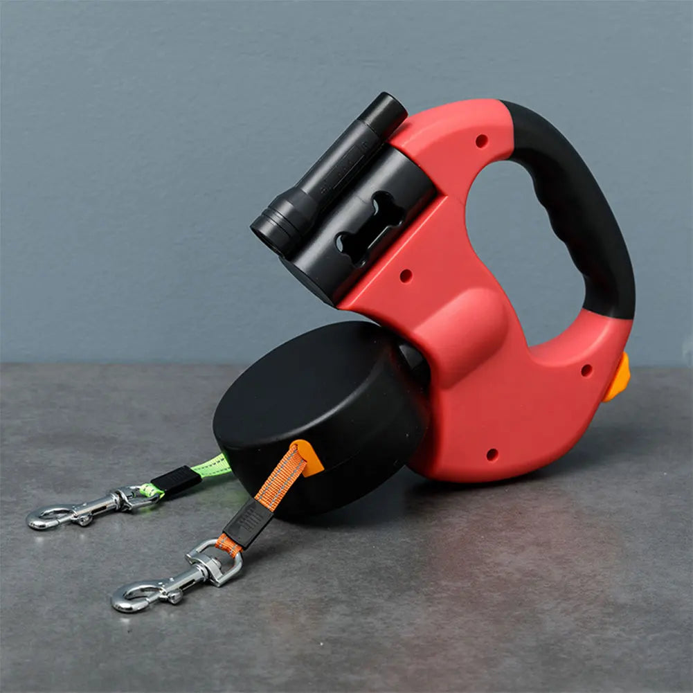 Double Retractable Dog Leash