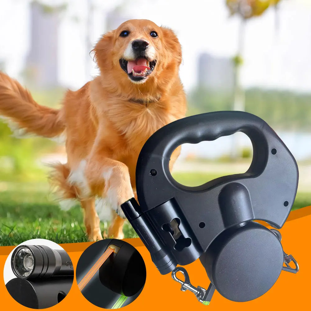 Double Retractable Dog Leash