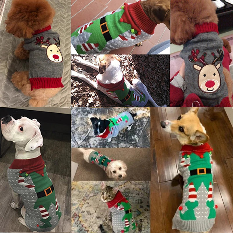 Christmas Dog Sweater (Small, Medium Breeds)