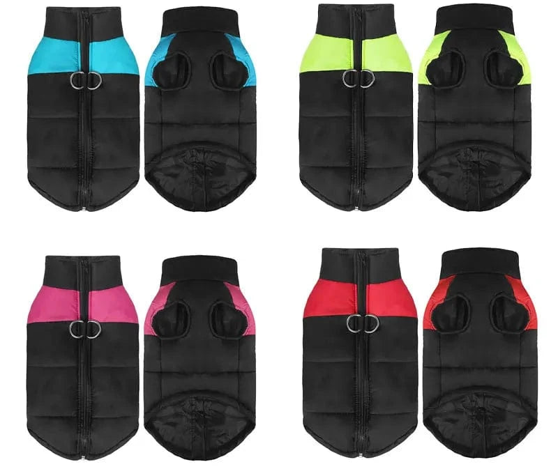 Fetch Frontier Pet Waterproof Warm Large Dog Vest Cat Puppy Ski Winter Warm Dog Clothes Waterproof Pet Vest Zipper Jacket