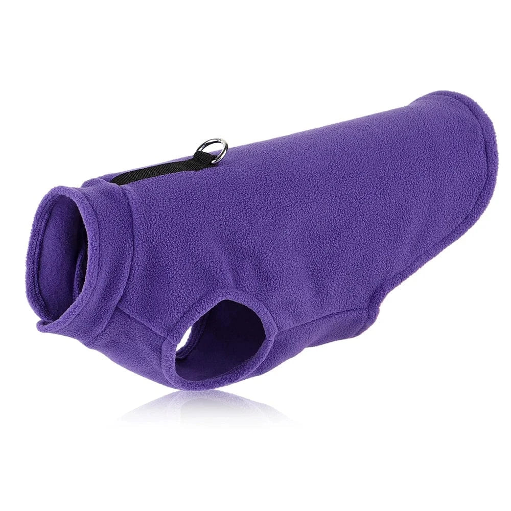 Fetch Frontier PURPLE / S Soft Small Dog Clothes Vest Winter Pet Clothes Warm Fleece Puppy Cat Clothing Jacket French Bulldog Coat for Small Medium Dogs