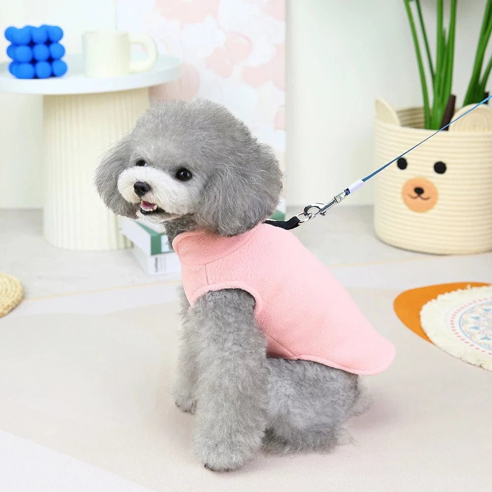 Fetch Frontier Soft Small Dog Clothes Vest Winter Pet Clothes Warm Fleece Puppy Cat Clothing Jacket French Bulldog Coat for Small Medium Dogs