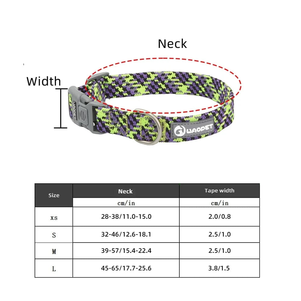 Waopet Reflective Dog Collar - Furry Tail Finds