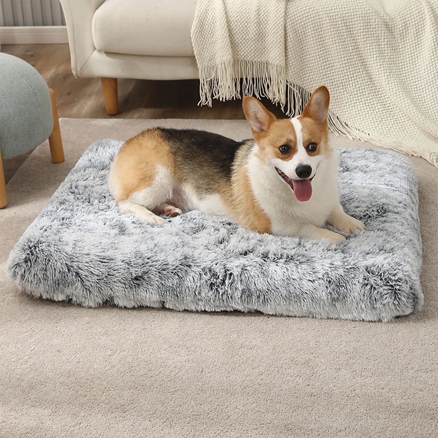 Cosy Grey Dog Bed