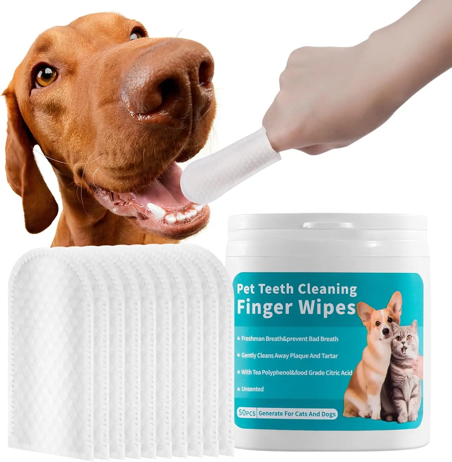 Dogs & Cats Teeth Cleaning Wipes