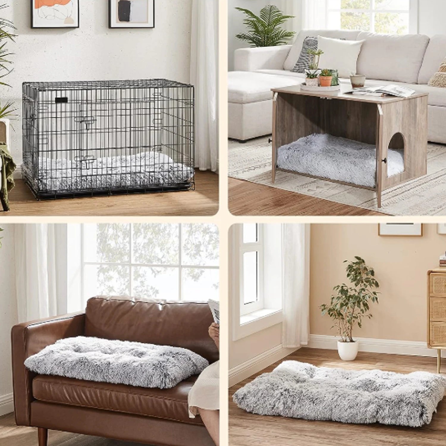 Cosy Grey Dog Bed