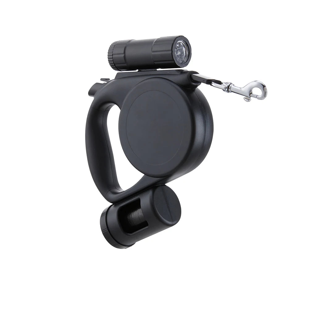 Retractable Dog Leash with Flashlight