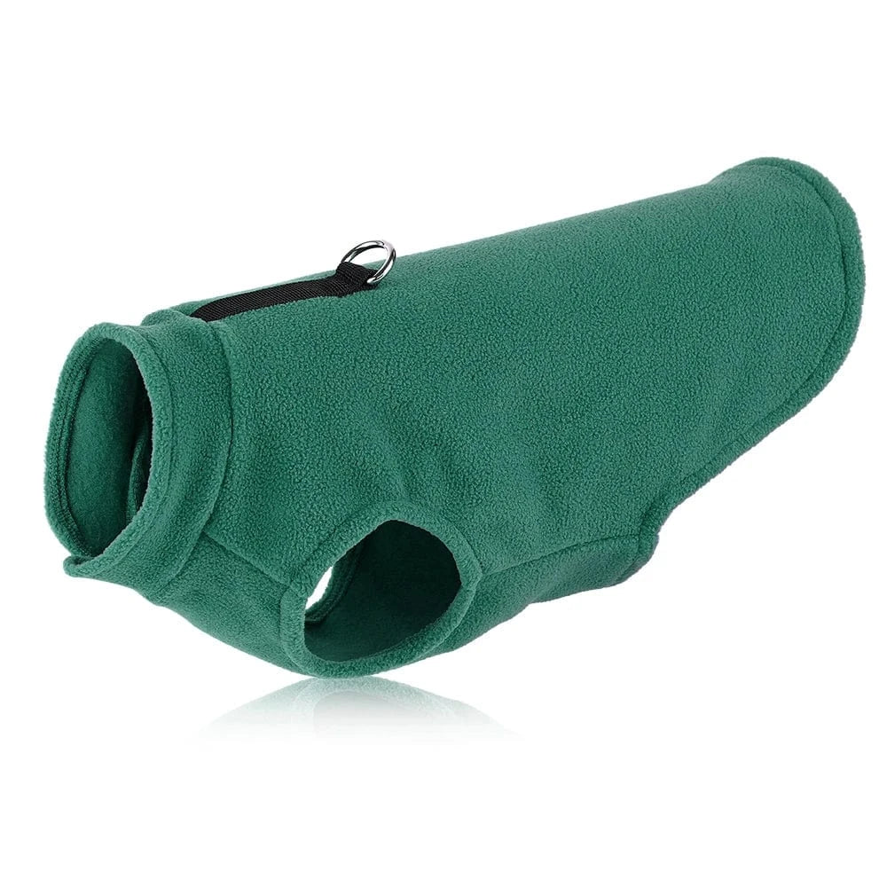 Fetch Frontier green / S Soft Small Dog Clothes Vest Winter Pet Clothes Warm Fleece Puppy Cat Clothing Jacket French Bulldog Coat for Small Medium Dogs