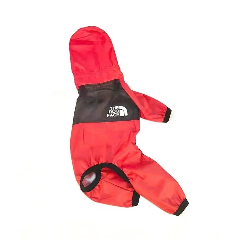 Fetch Frontier Red / XS（old） Fashion Dog Raincoat with Transparent Hood