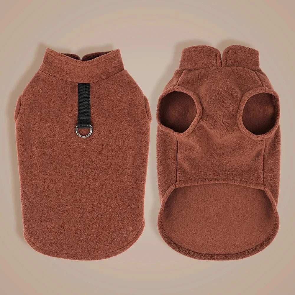 Fetch Frontier Soft Small Dog Clothes Vest Winter Pet Clothes Warm Fleece Puppy Cat Clothing Jacket French Bulldog Coat for Small Medium Dogs