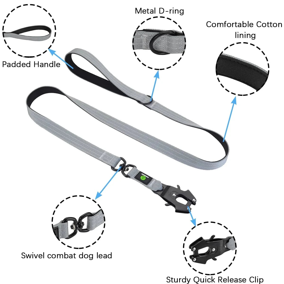 Swivel Combat Lead - Furry Tail Finds