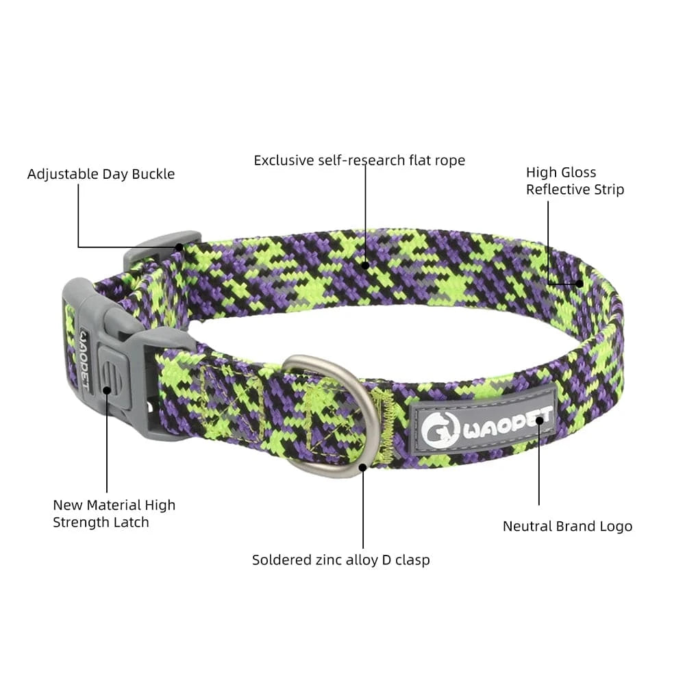 Waopet Reflective Dog Collar - Furry Tail Finds